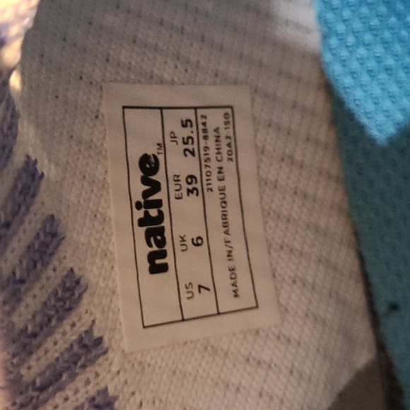 Native men's size 7 lilac coloured shoes - Picture 4 of 7